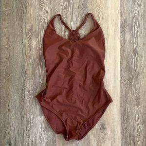 Aerie Macrame/Crochet Back One Piece Swimsuit